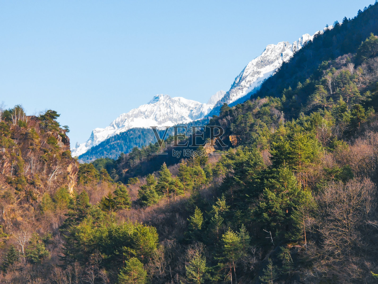 山日落-春天的气氛照片摄影图片