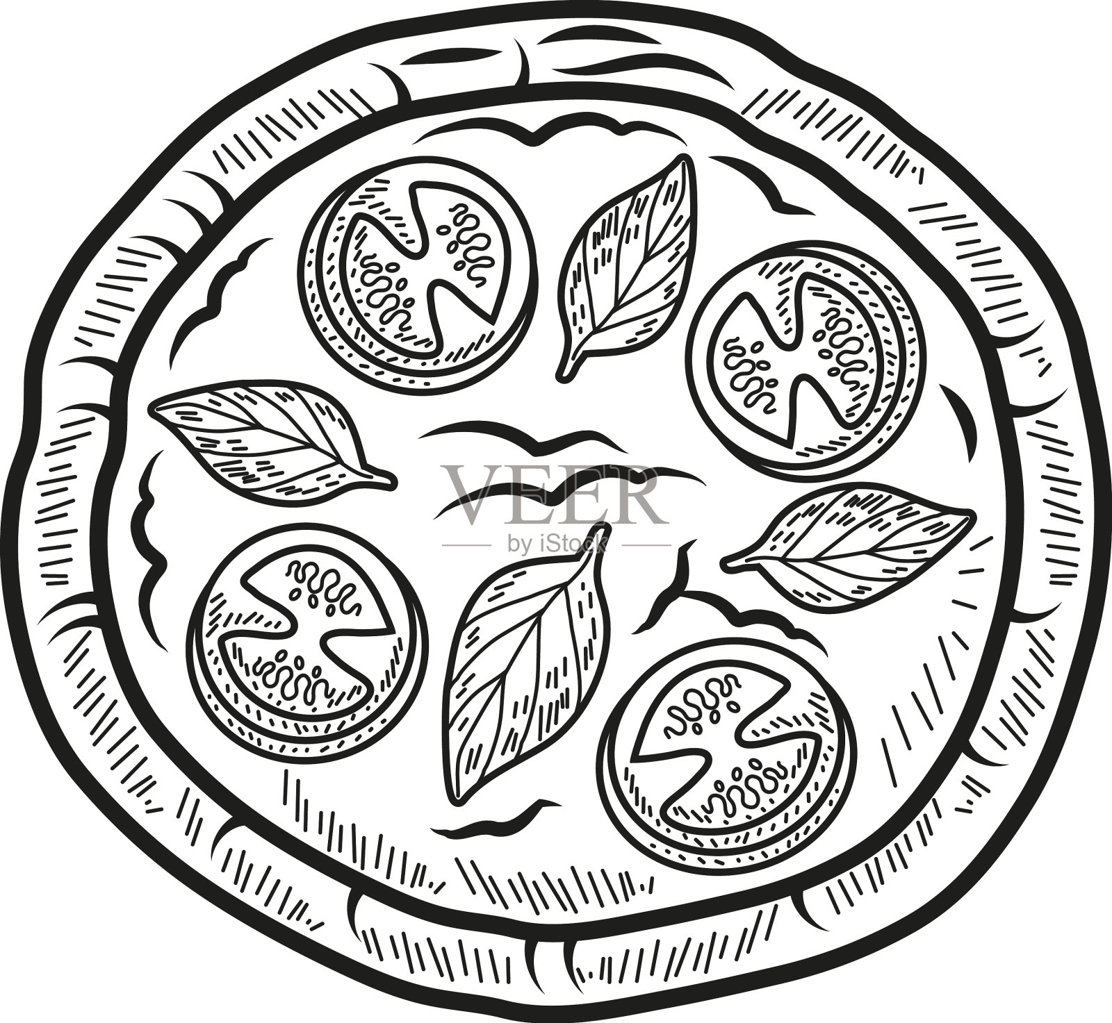 披萨图标被孤立插画图片素材