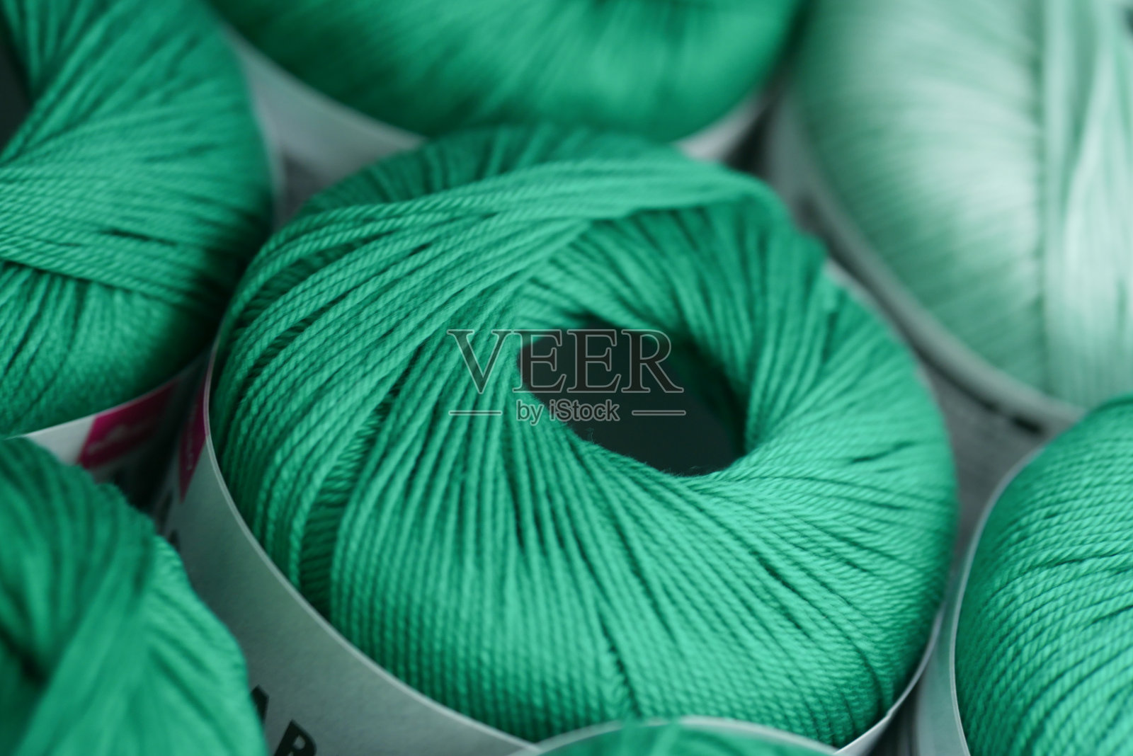 彩色纱线的特写镜头照片摄影图片