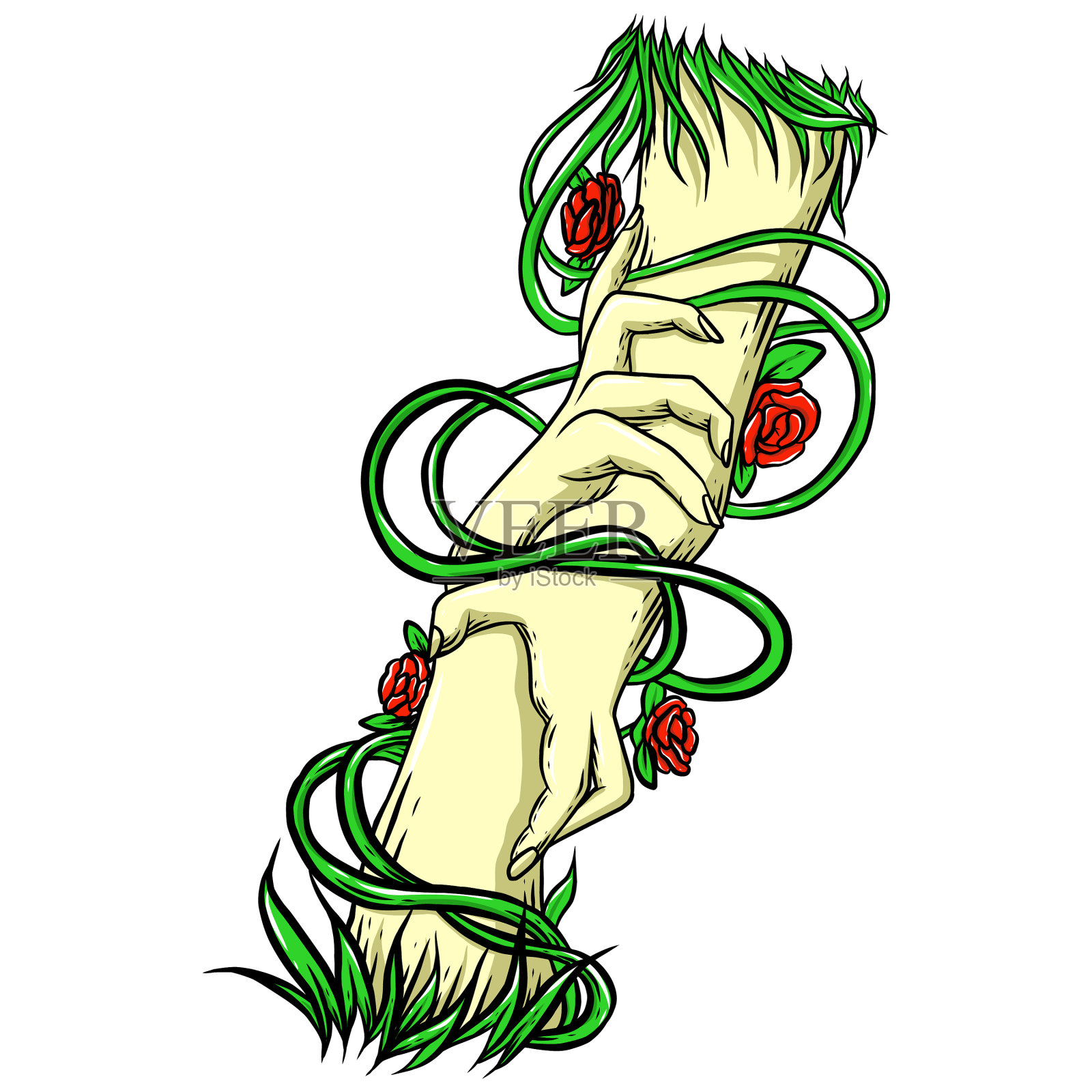 手的概念手势标志的帮助和希望的标志插画图片素材