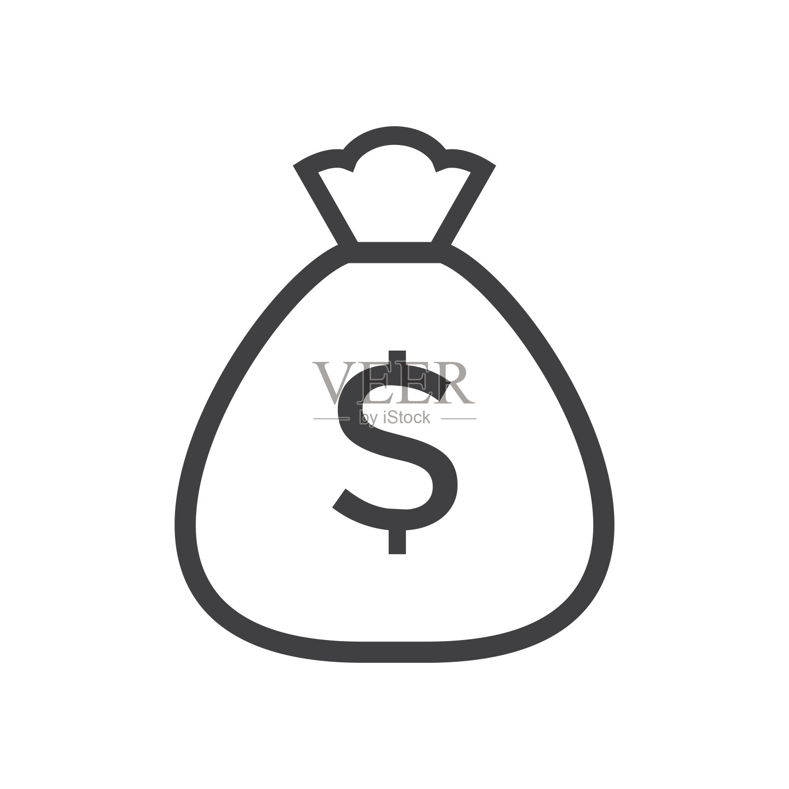 金钱图标插图在潮流插画图片素材