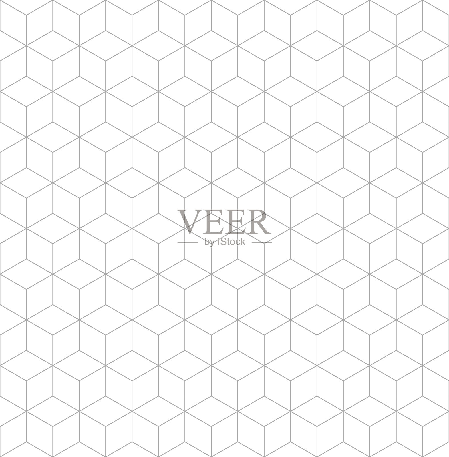 矢量无缝菱形图案。抽象几何背景。时尚的分形纹理。插画图片素材