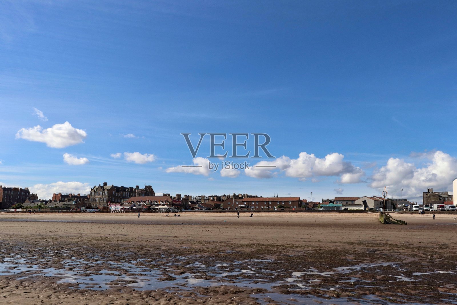 爱丁堡的波多贝罗海滩照片摄影图片