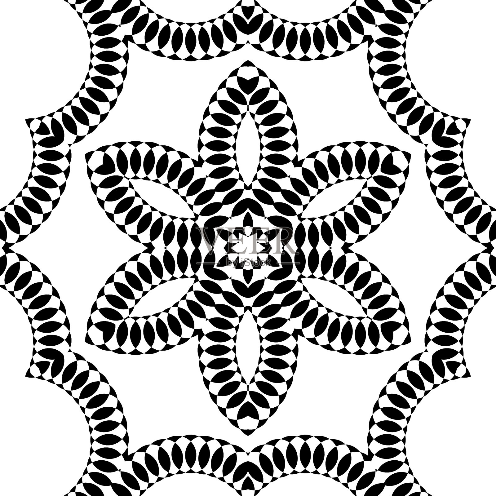 插图抽象黑色和白色插画图片素材