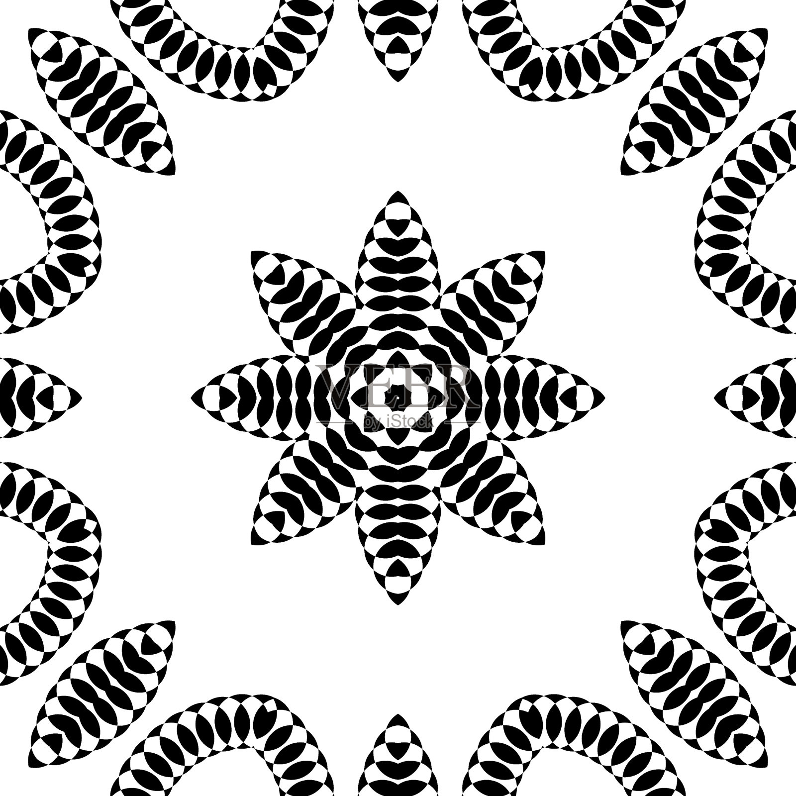 插图抽象黑色和白色插画图片素材