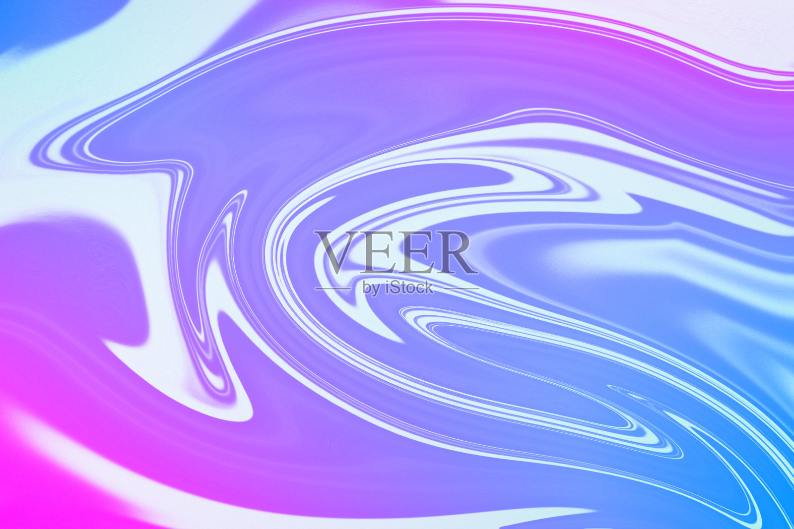 抽象的背景与蓝色,粉红色和紫色的波浪线插画图片素材