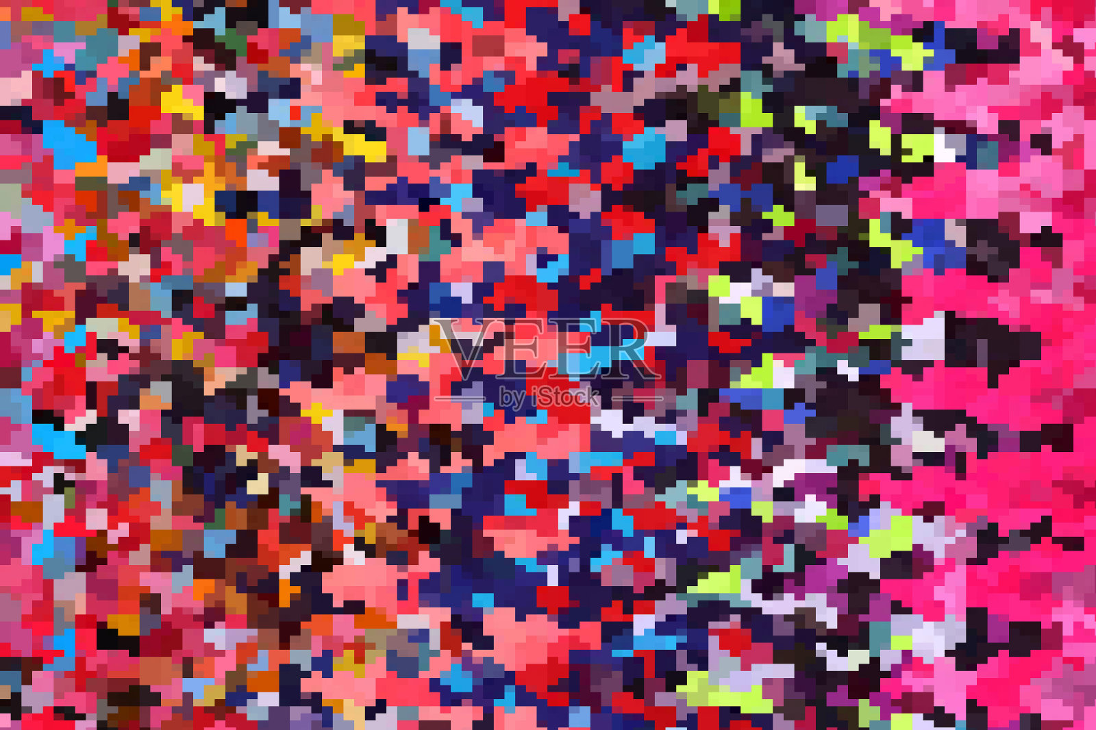 多色互锁形状的背景图案照片摄影图片