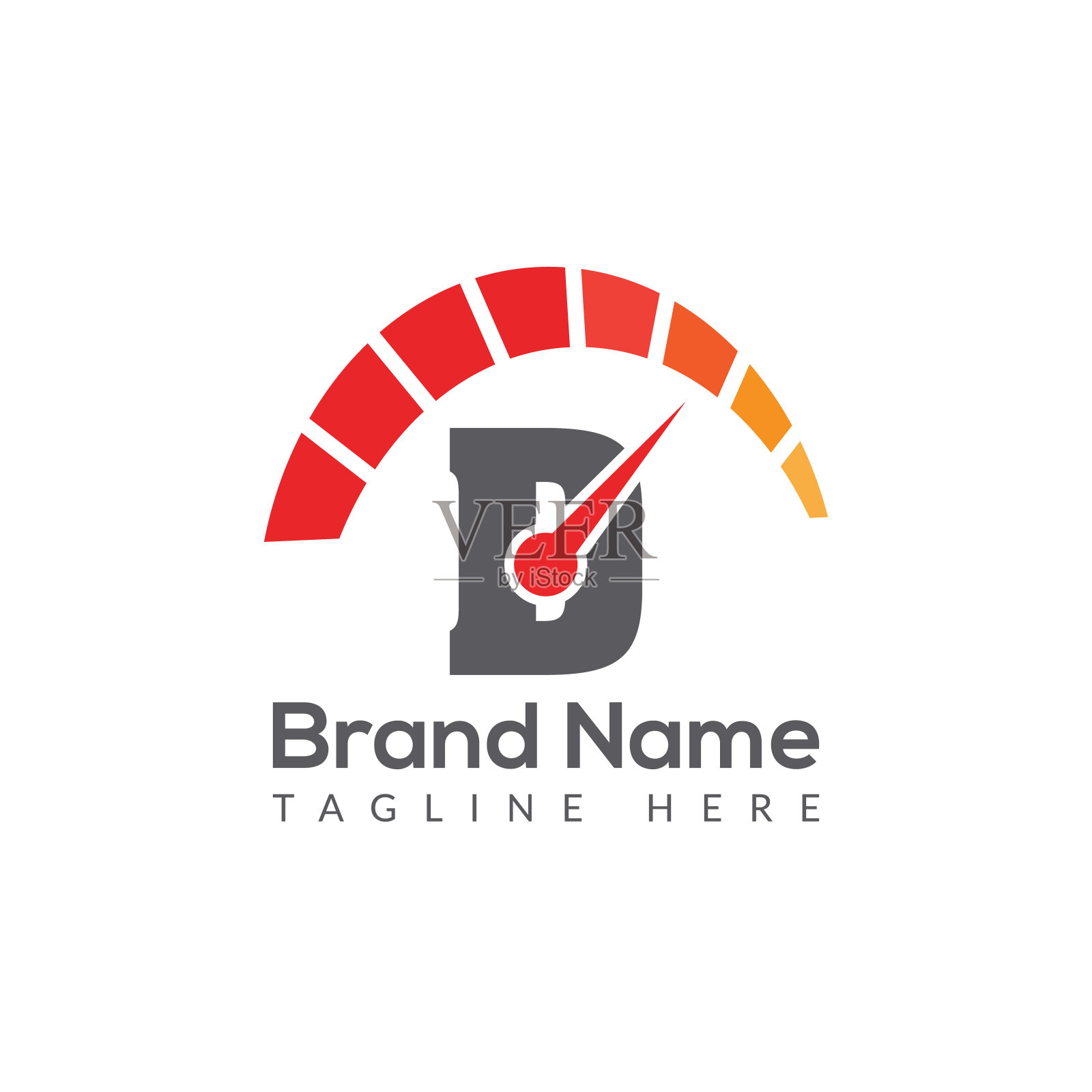 字母D模板上的快速标志。快速标志上的D字母,最初的快速和速度标志概念模板插画图片素材