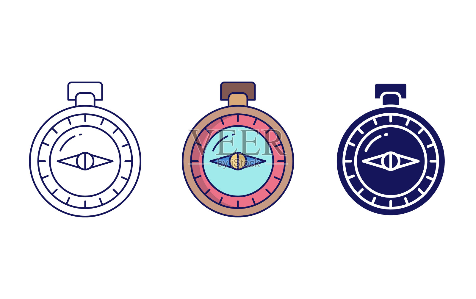 罗盘矢量图标插画图片素材