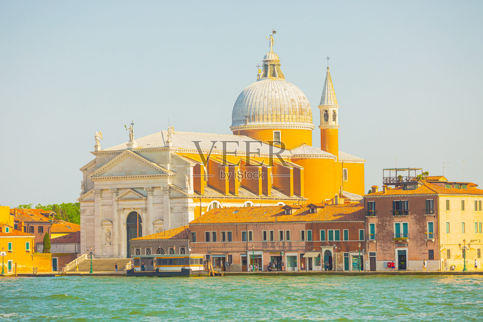 去威尼斯旅行。意大利。意大利城市建筑。运河。夏天照片摄影图片