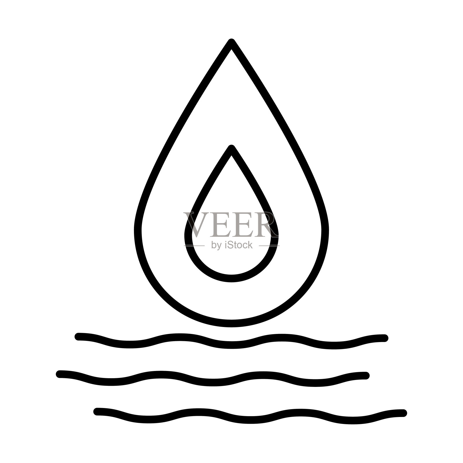 水滴图标,水矢量,水滴插图插画图片素材