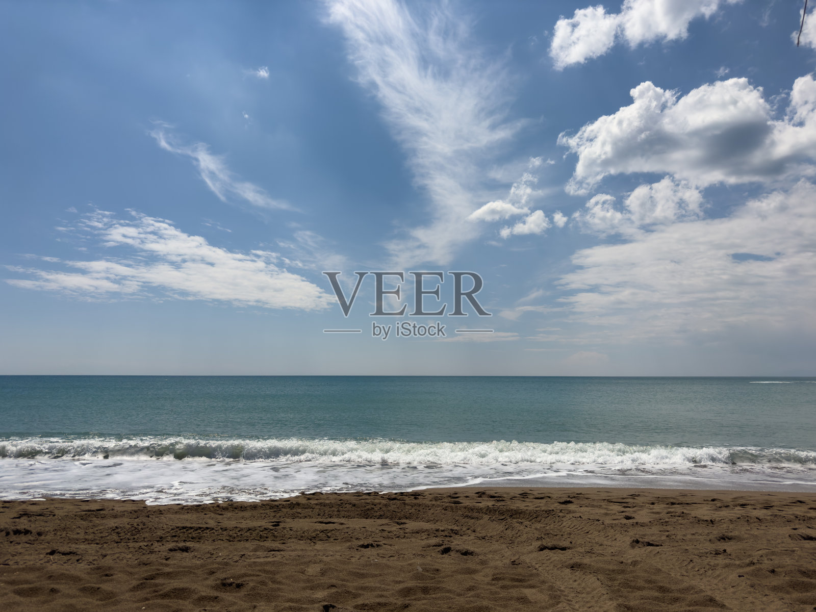 夏天美丽的海景照片摄影图片