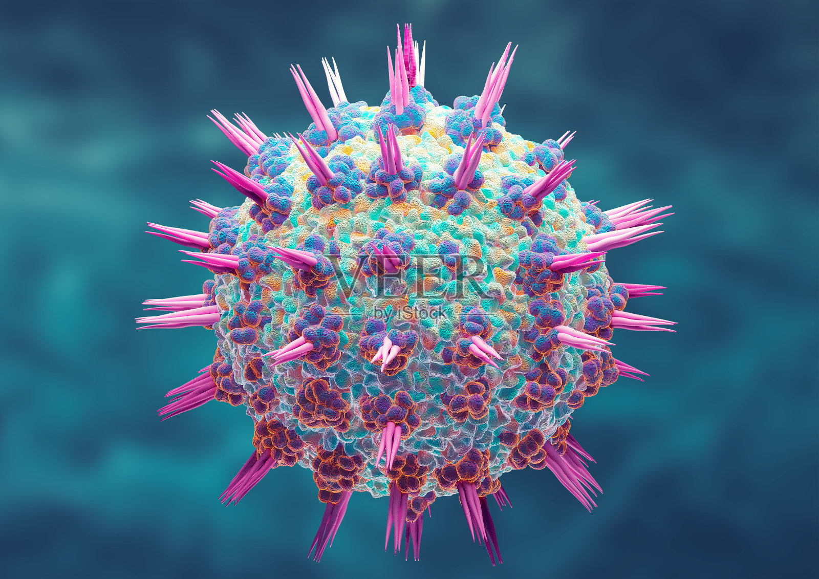 大角星冠状病毒的新变种,称为XBB.1.16。Covid-19基因突变。三维演示照片摄影图片