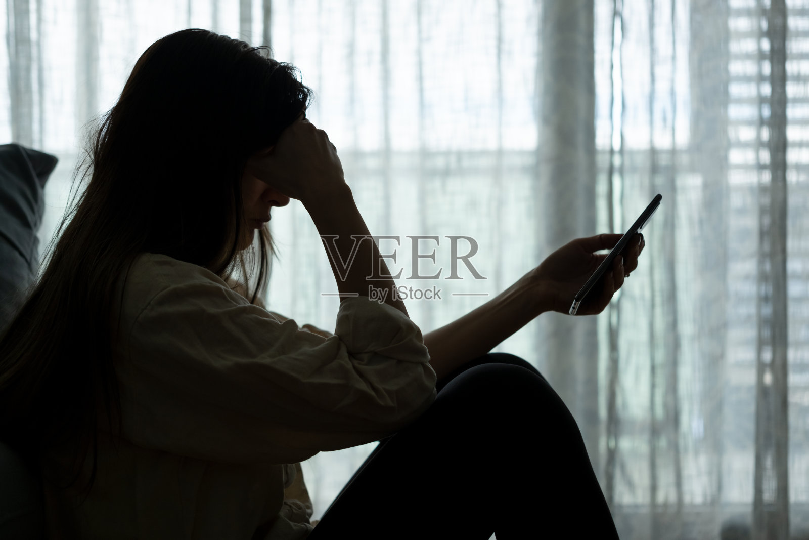 抑郁症照片摄影图片