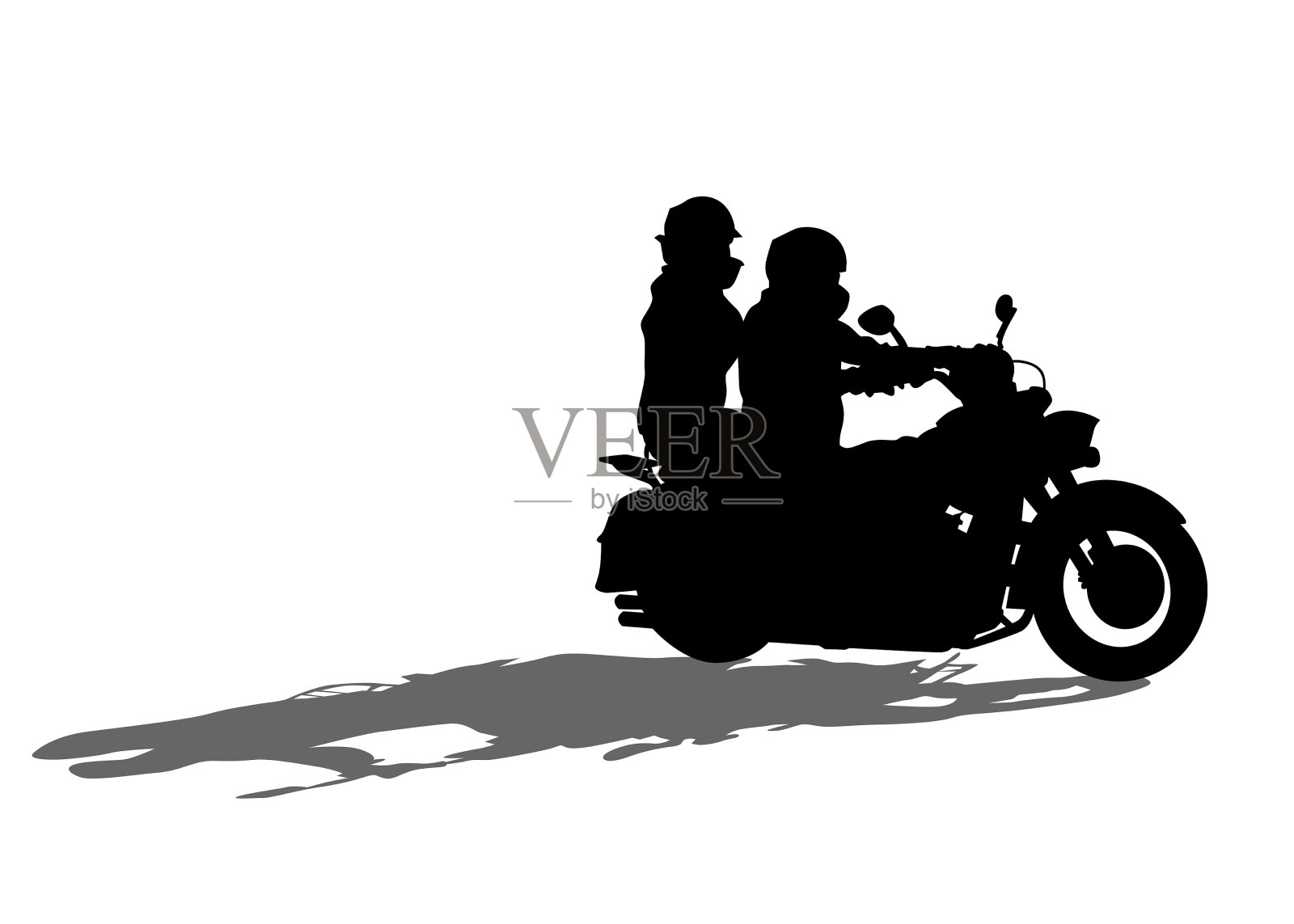 大的自行车插画图片素材