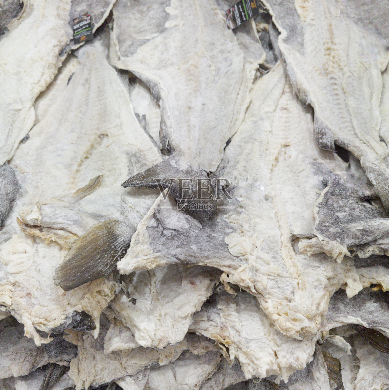 咸鳕鱼干照片摄影图片