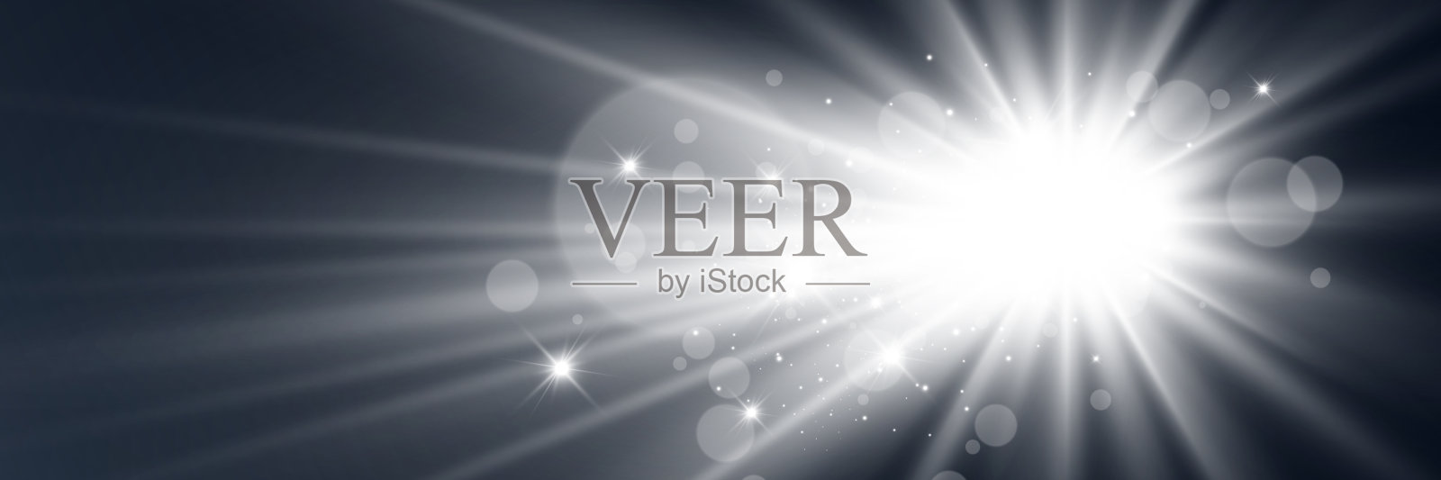 明亮美丽的星星。透明背景上的灯光效果。插画图片素材