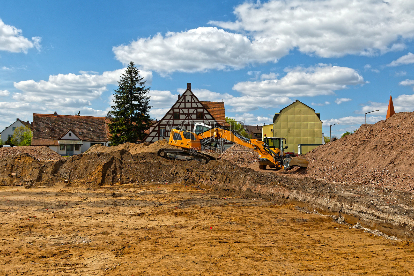 建筑工地-开始照片摄影图片
