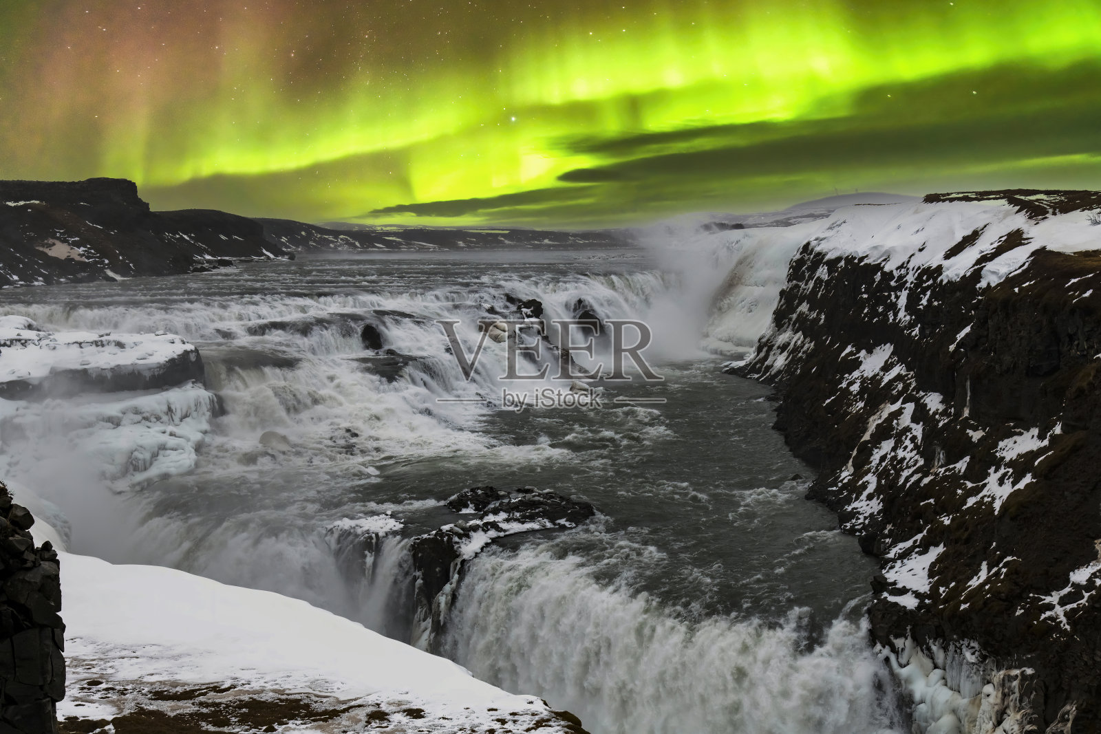 冰岛的北极光照片摄影图片