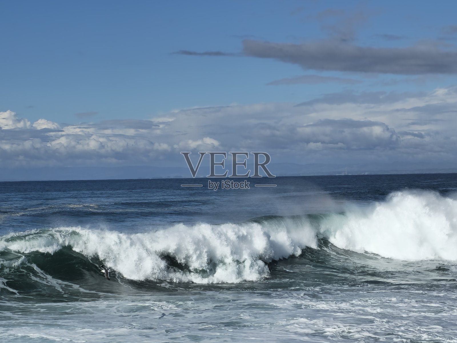 强大的波照片摄影图片