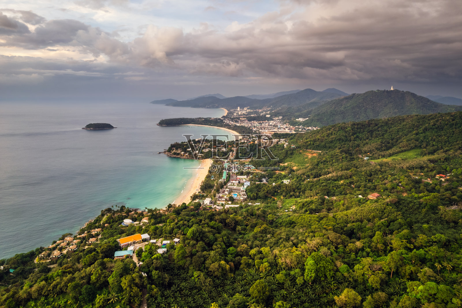 泰国地标的鸟瞰图照片摄影图片
