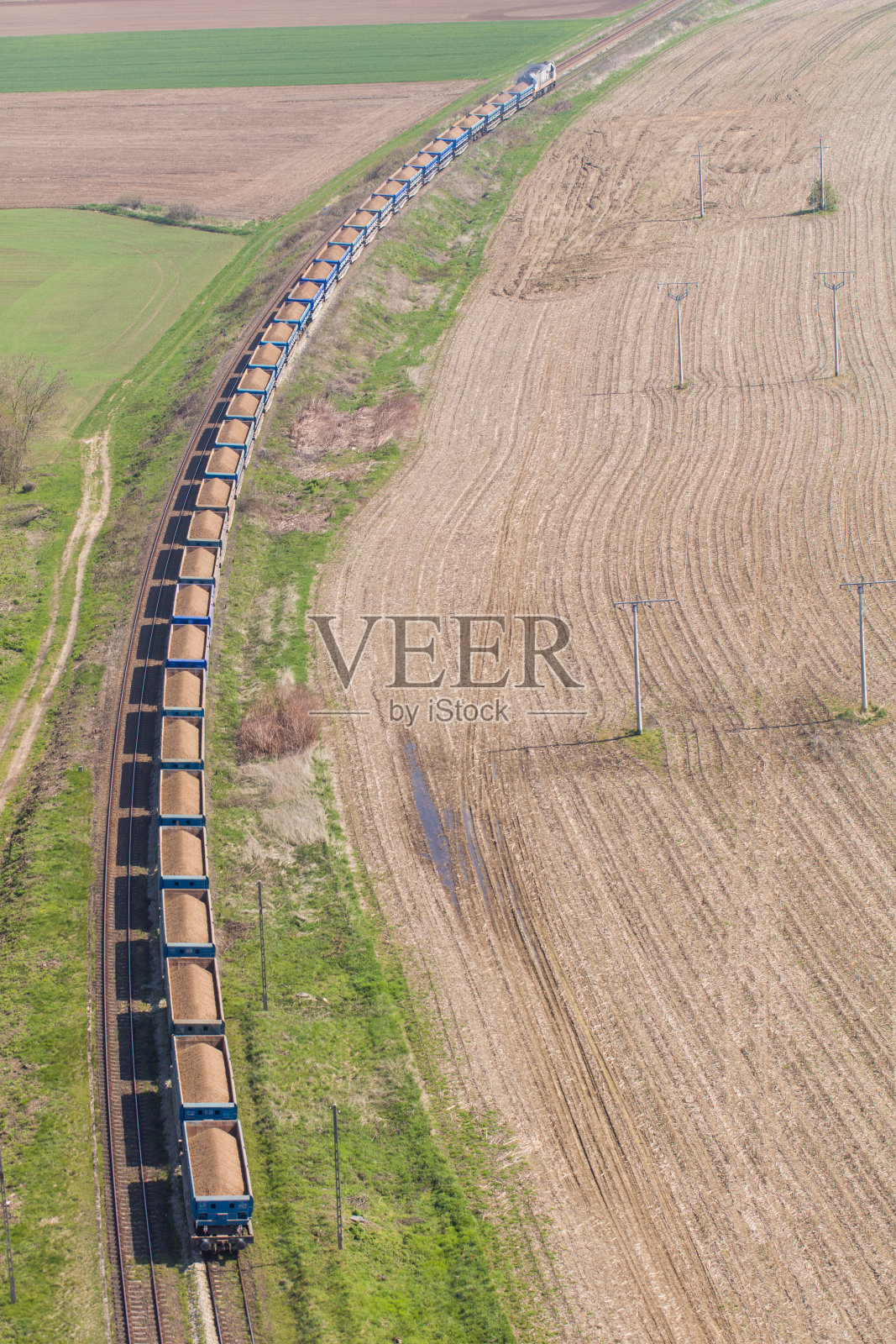 火车的鸟瞰图照片摄影图片