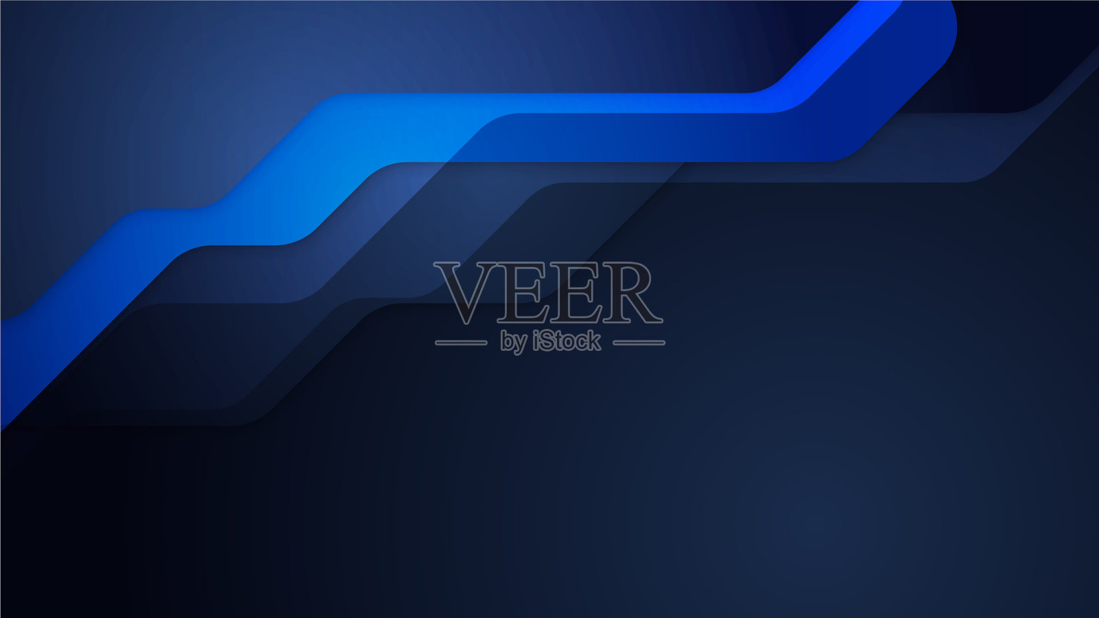 抽象的现代蓝色和黑色的背景设计插画图片素材