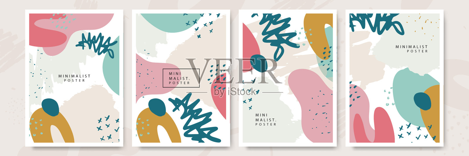 集抽象创作于一体的普遍艺术插画图片素材