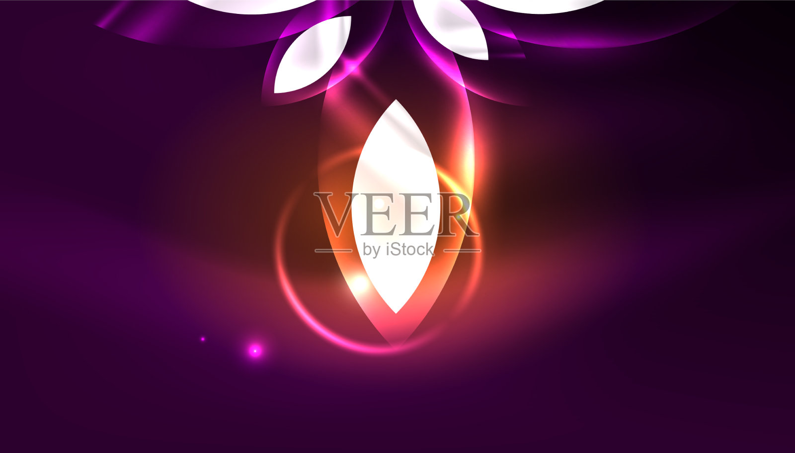 抽象背景霓虹灯发光几何插画图片素材