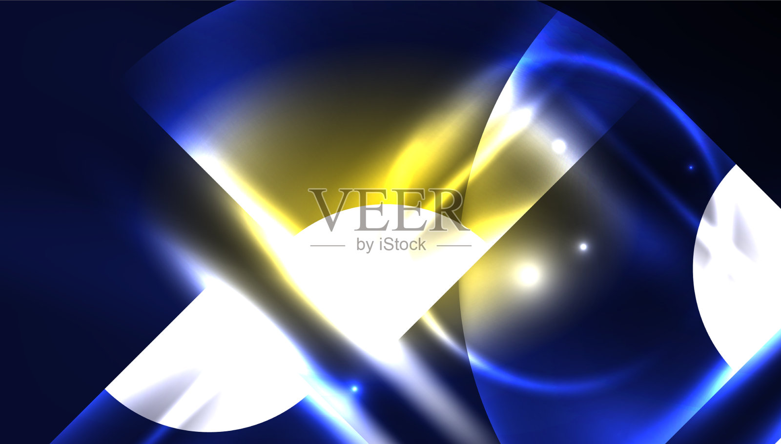 抽象背景霓虹灯发光几何插画图片素材