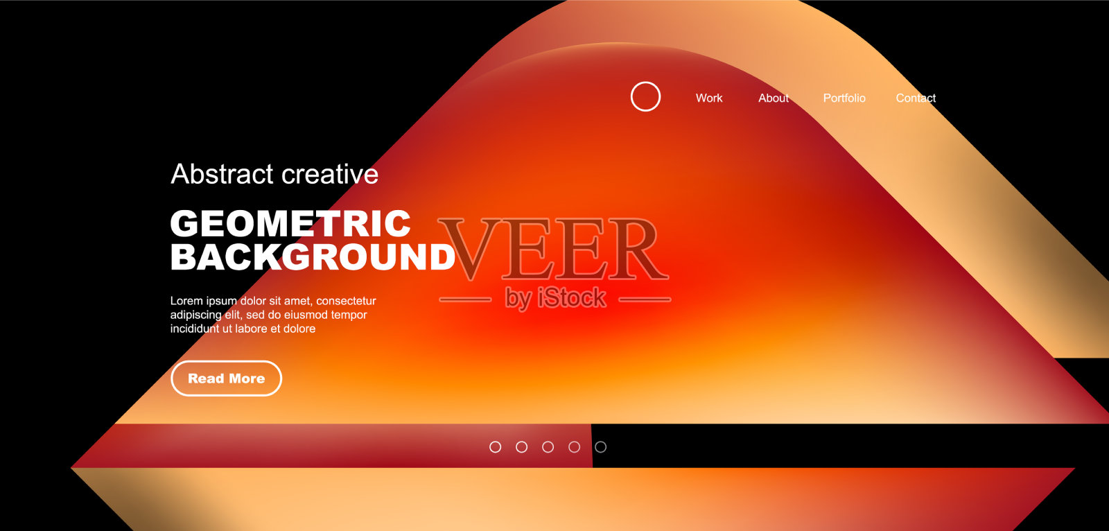 几何着陆页背景流体颜色插画图片素材