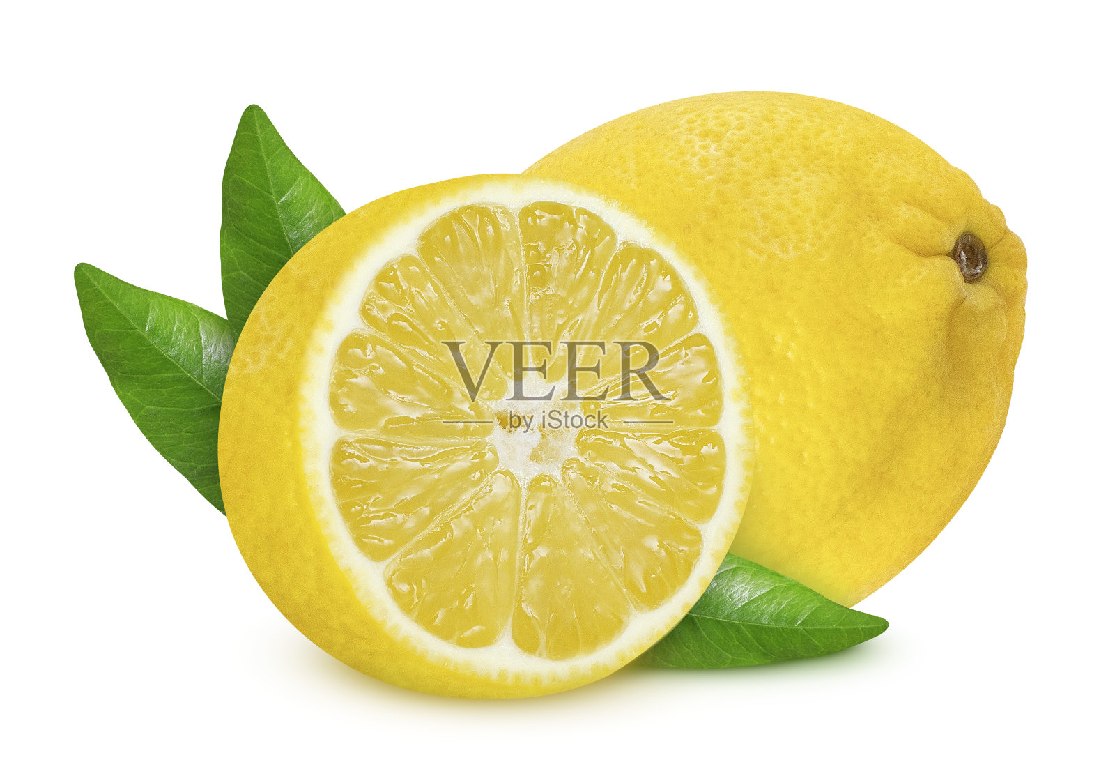 孤立的白色背景上的柠檬照片摄影图片