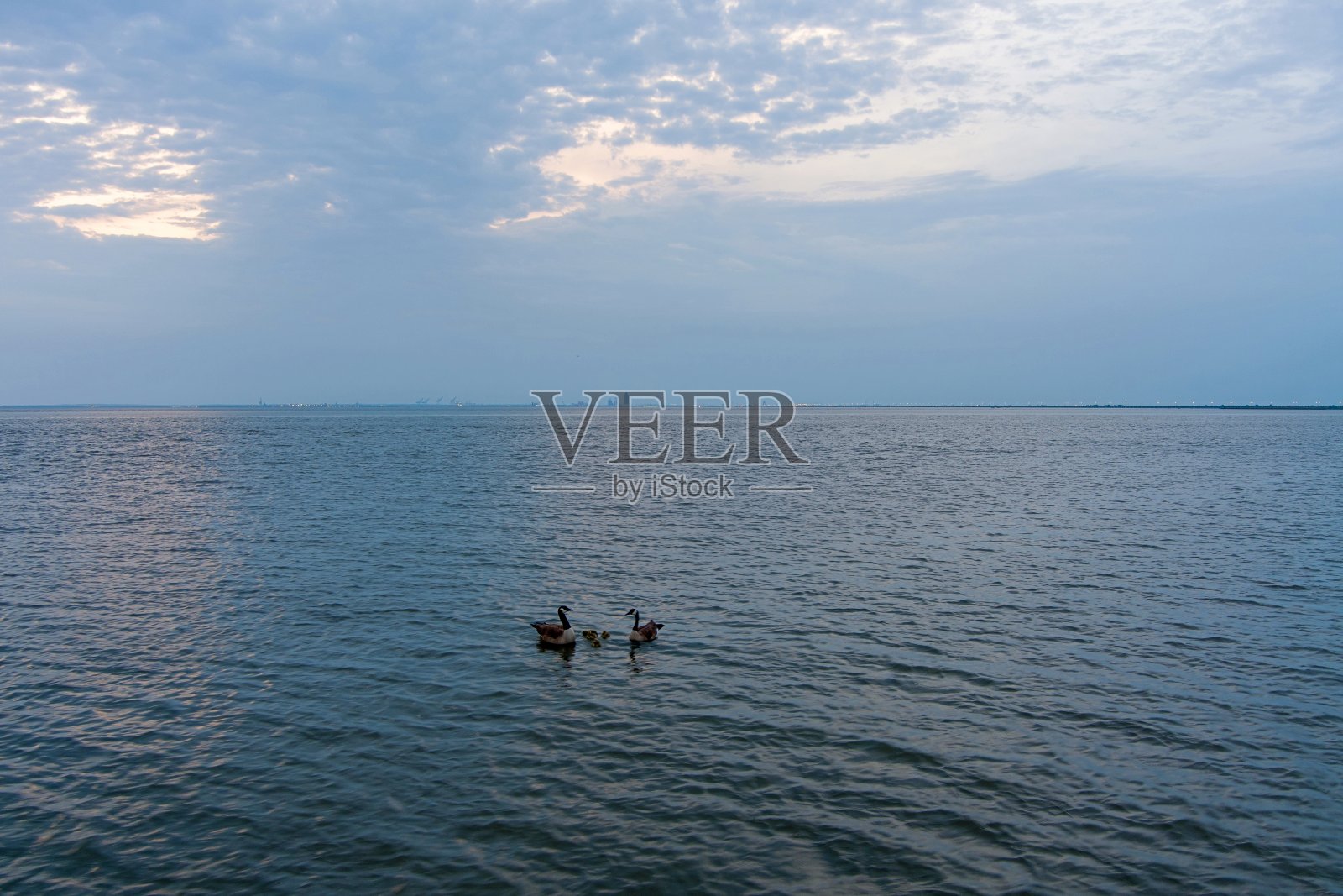 五月的海湾公园和莫比尔湾日落照片摄影图片