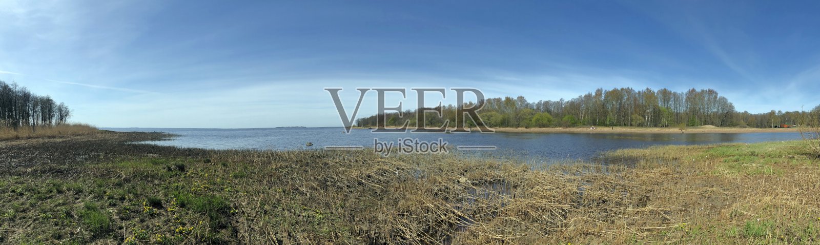 湖全景,早春,山水照片摄影图片