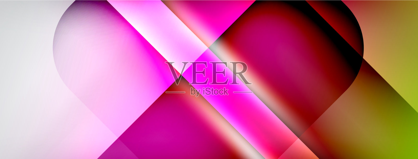 抽象线条背景发光插画图片素材