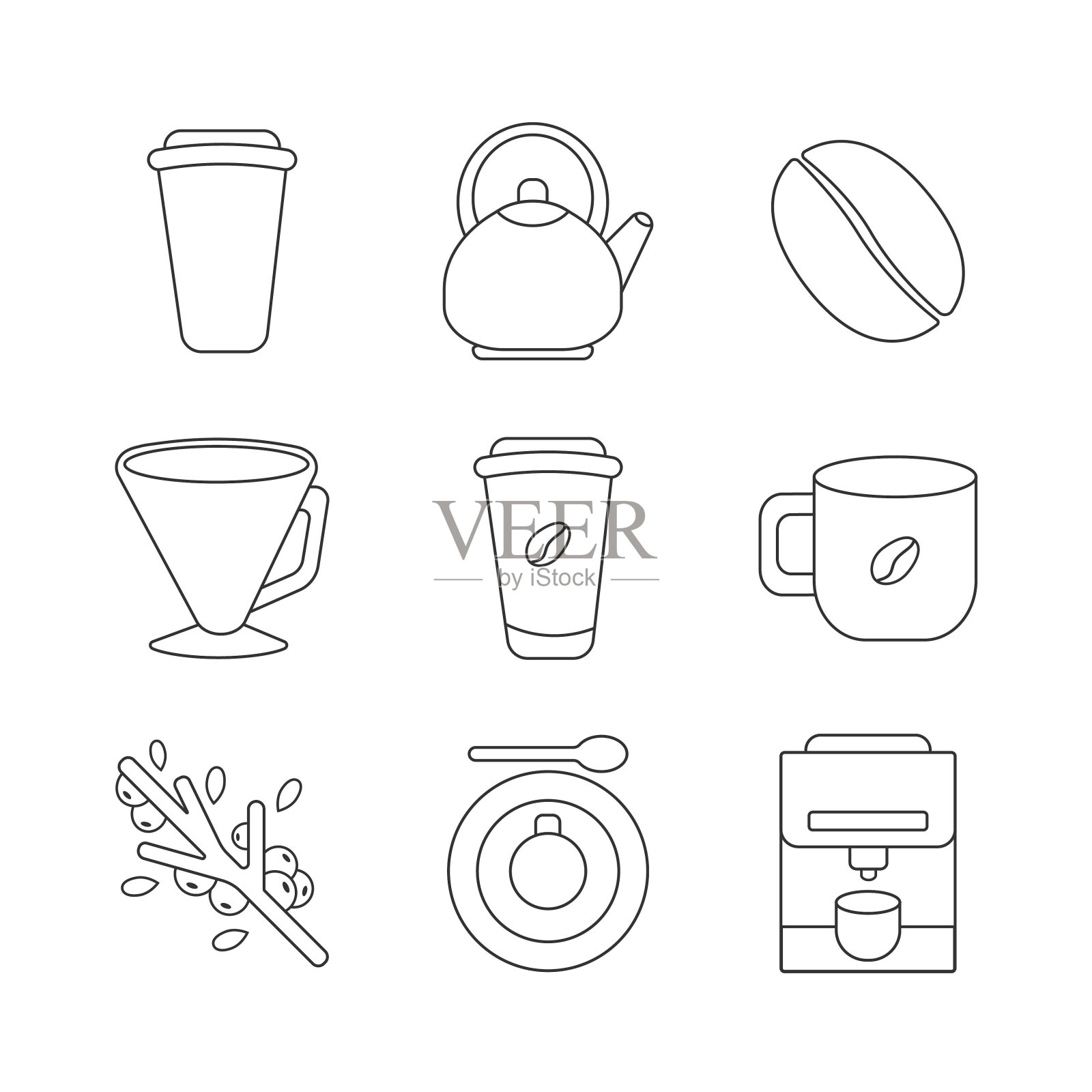 咖啡图标集图标素材