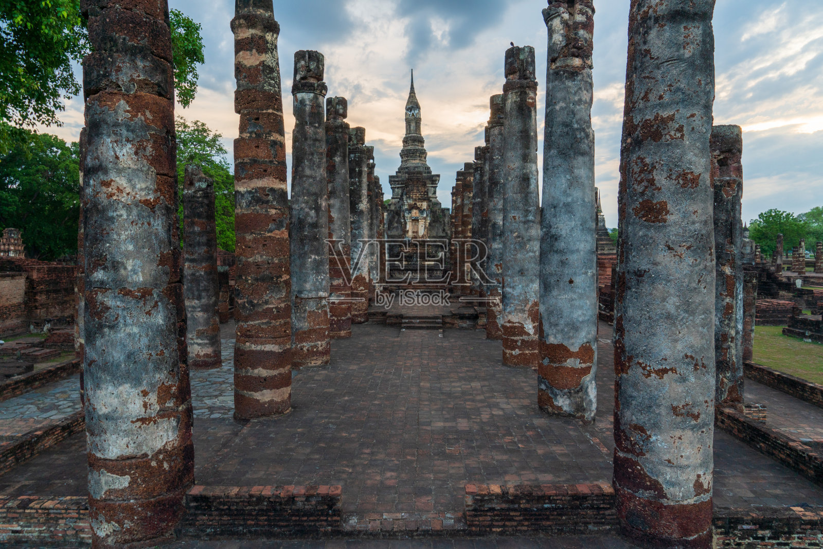 泰国素可泰的素可泰历史公园照片摄影图片