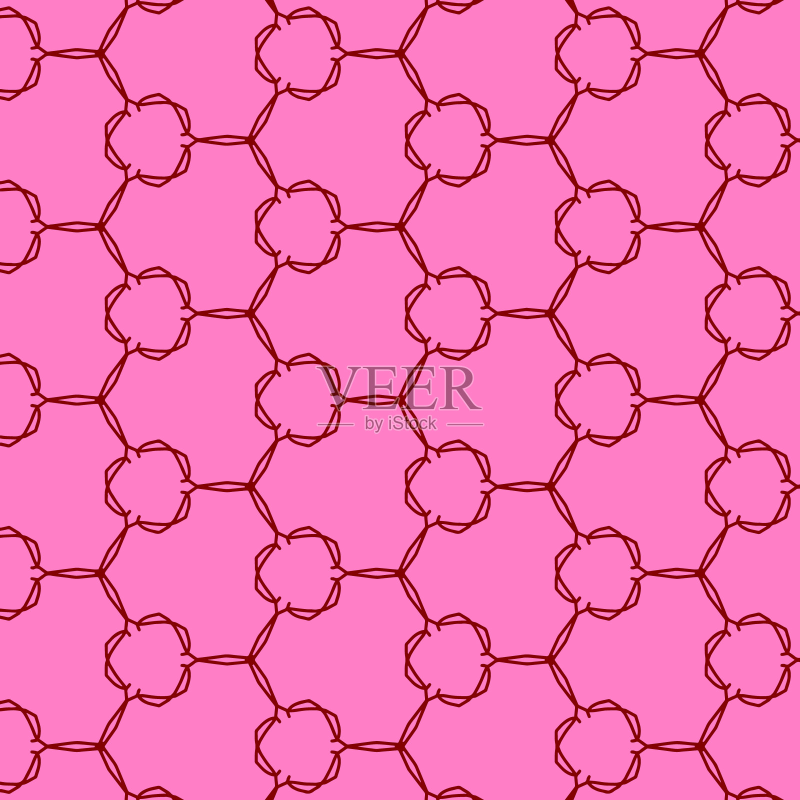 现代抽象图案与六角形的服装,织物,背景,壁纸,包裹,蜡染插画图片素材