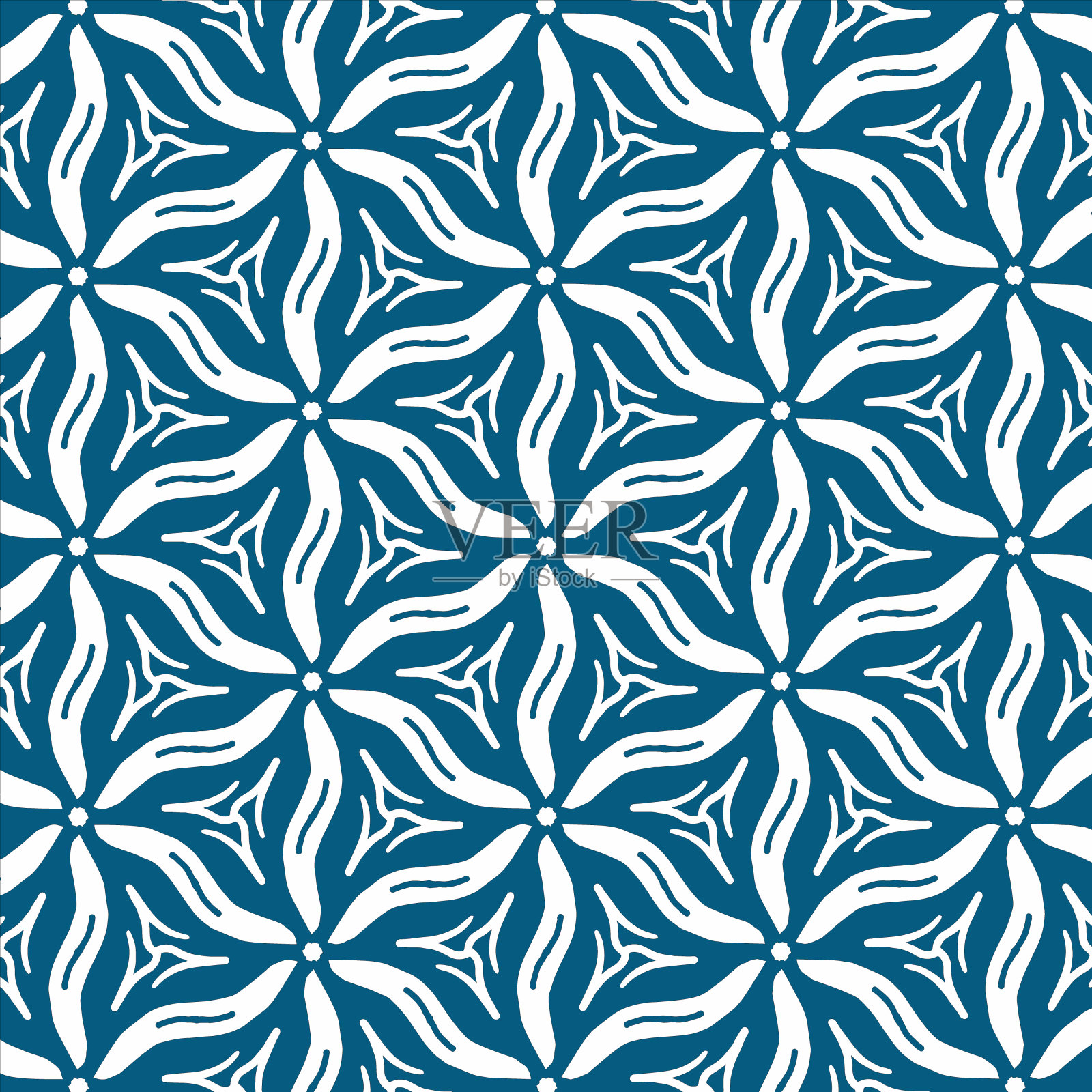 蓝色现代抽象图案的服装,织物,背景,壁纸,包裹,蜡染插画图片素材