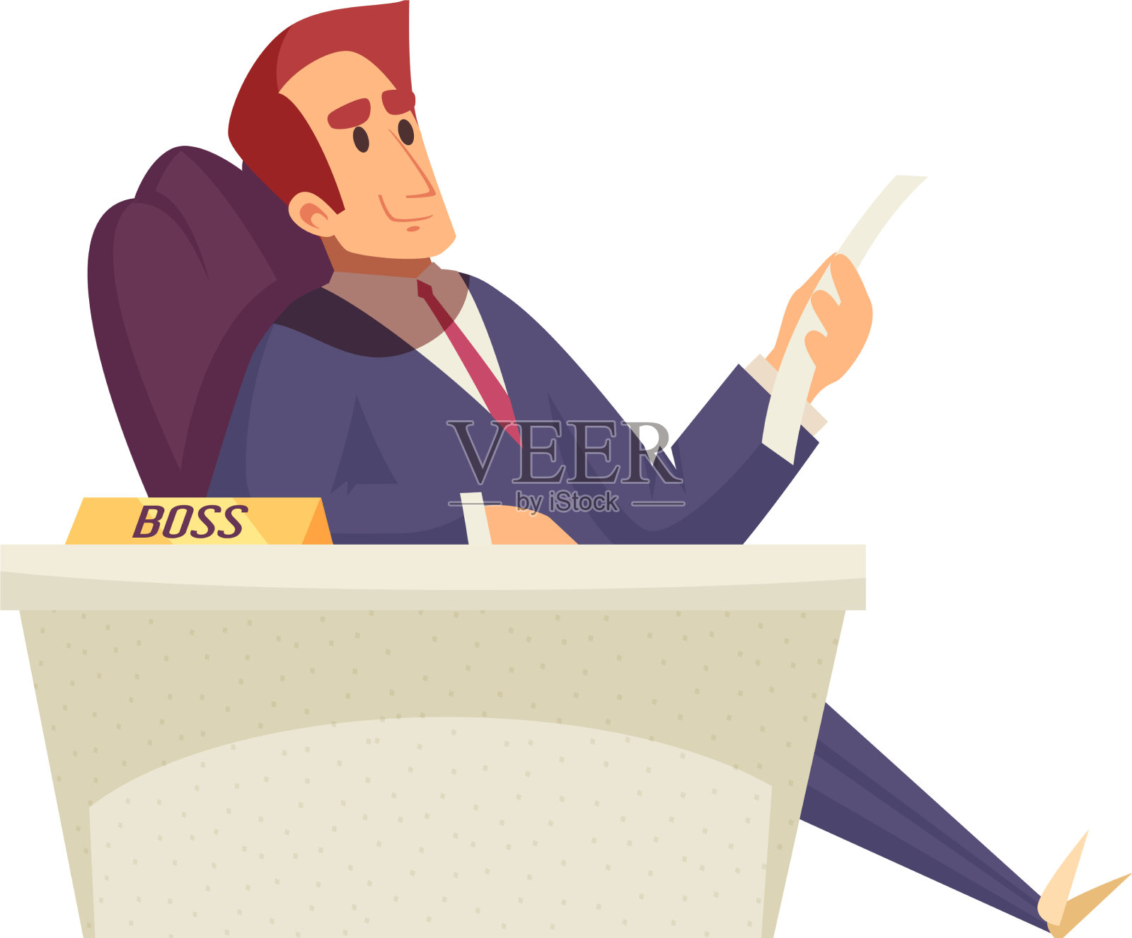 卡通的老板设计元素图片