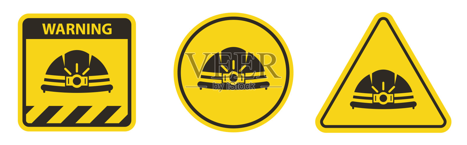 头部保护要求白底标志插画图片素材