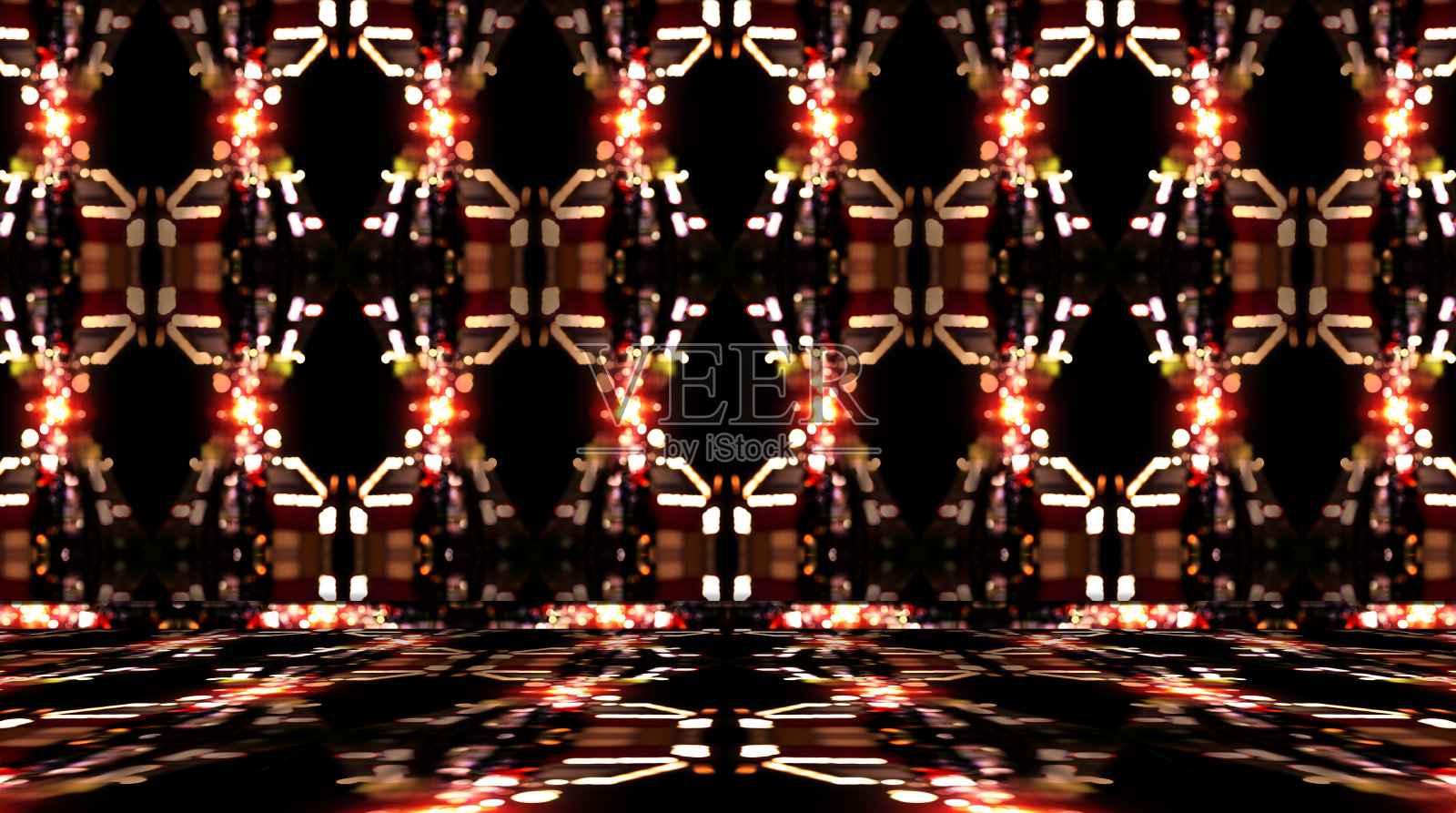 空的红色房间与散景壁纸,抽象的背景照片摄影图片