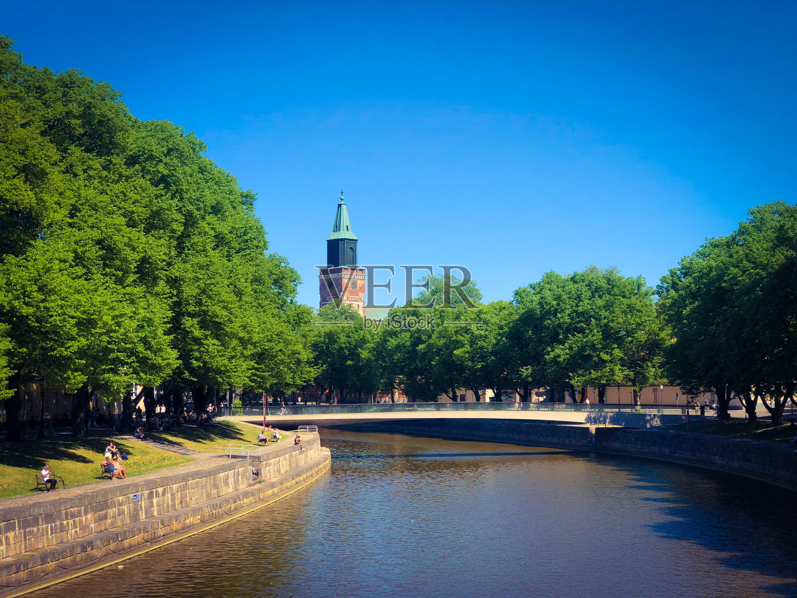 图尔库,芬兰的一个城市照片摄影图片