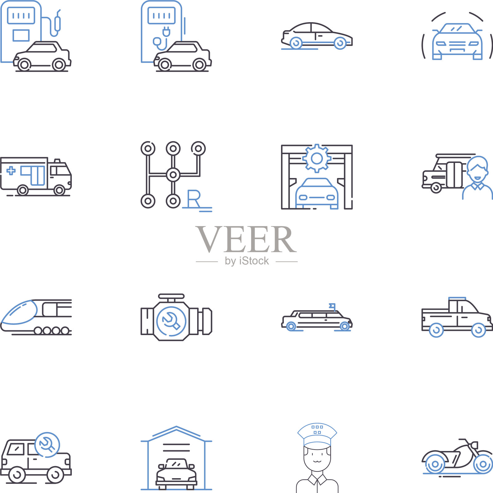 航运公司图标收集物流图标素材