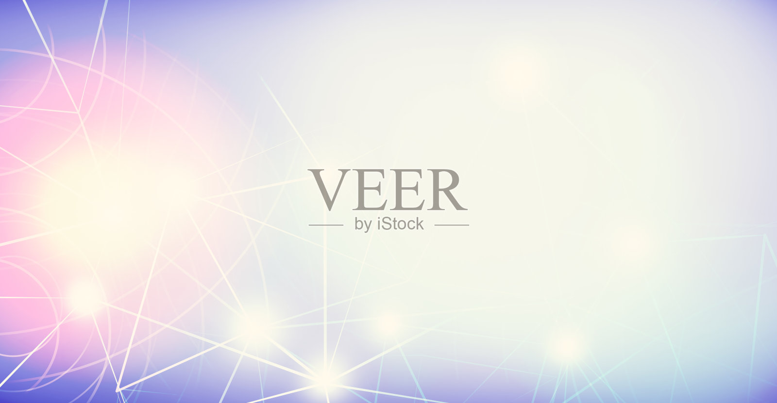 全景抽象点与圆光连接背景照片摄影图片