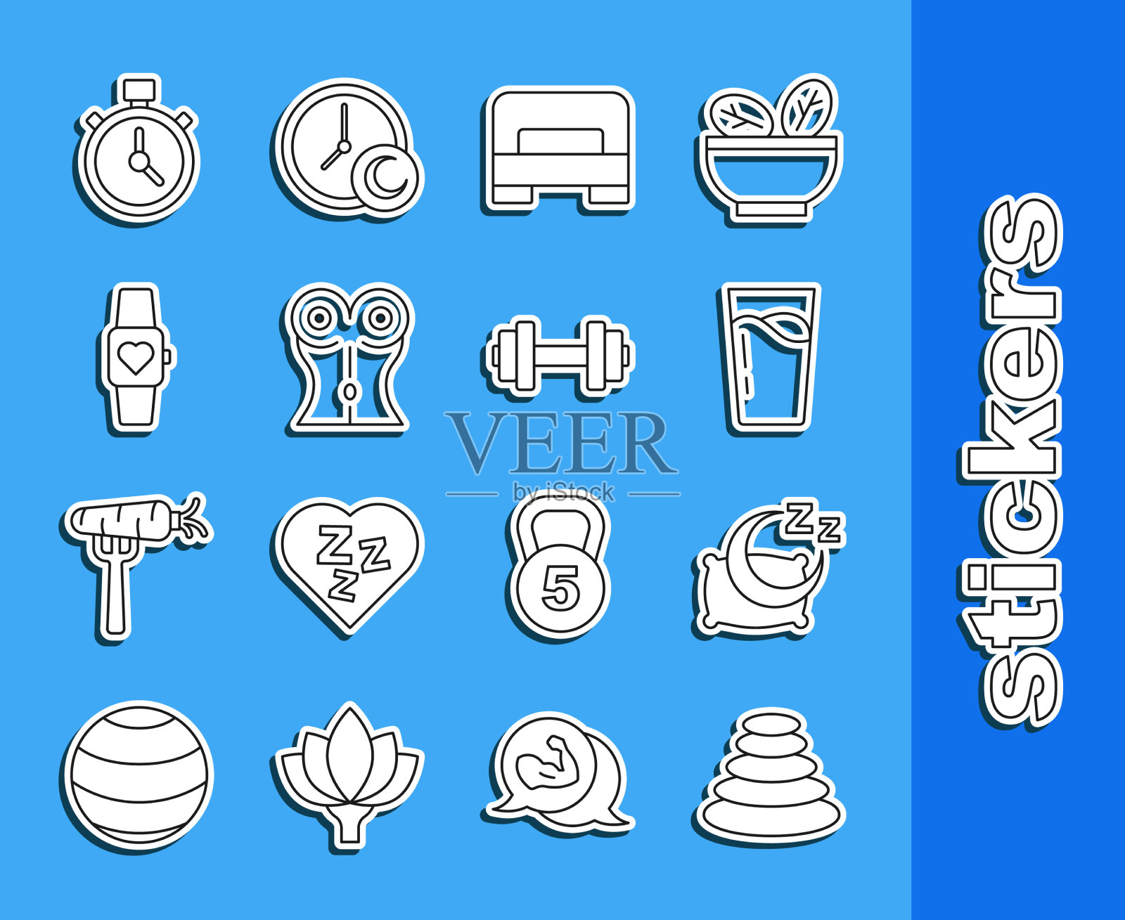 设线叠热石时睡玻璃用图标素材