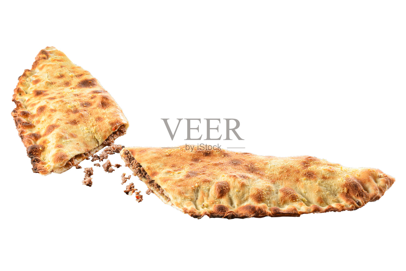 黑海风味皮塔饼配肉末照片摄影图片