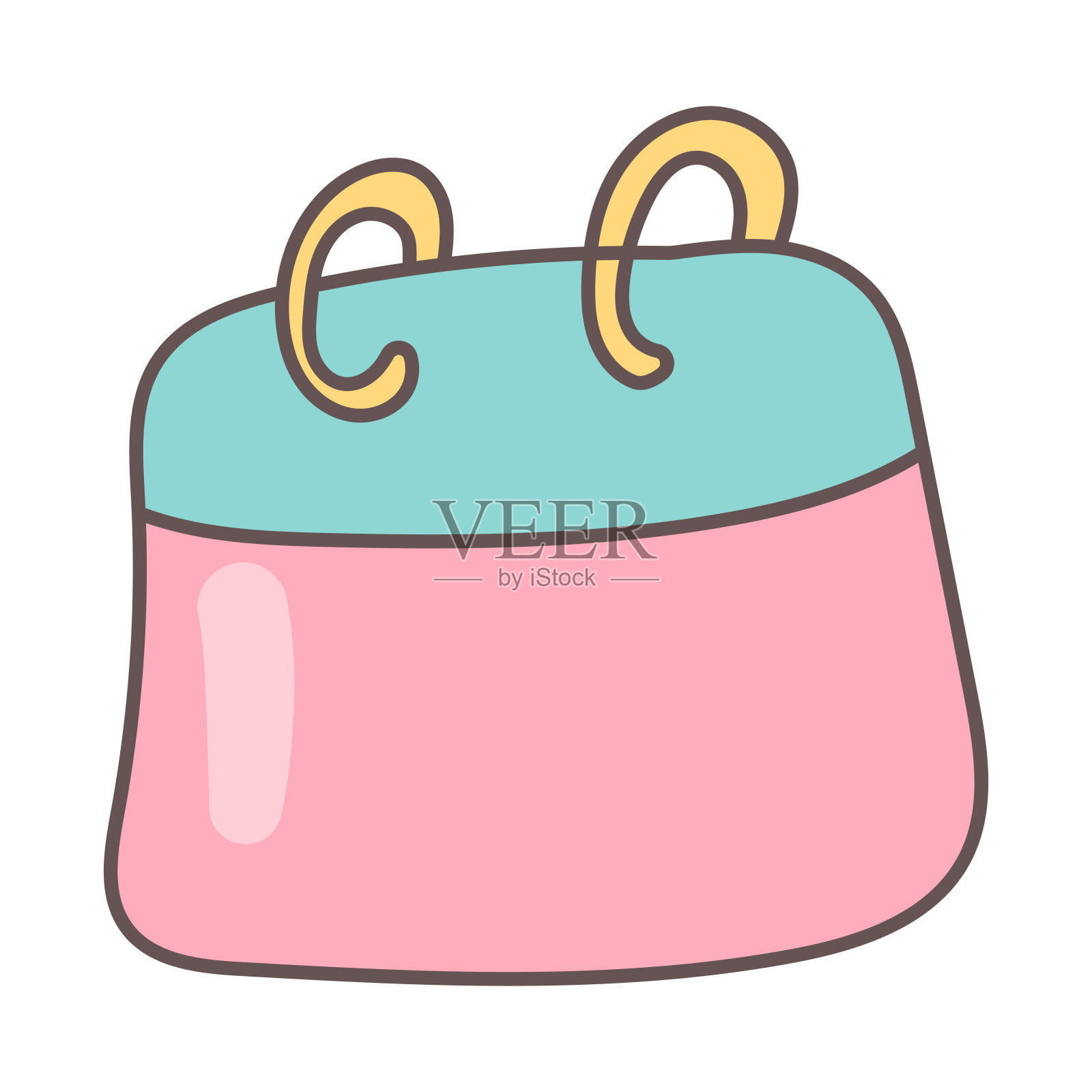 日历粉蓝色假日平面元素图标插画图片素材