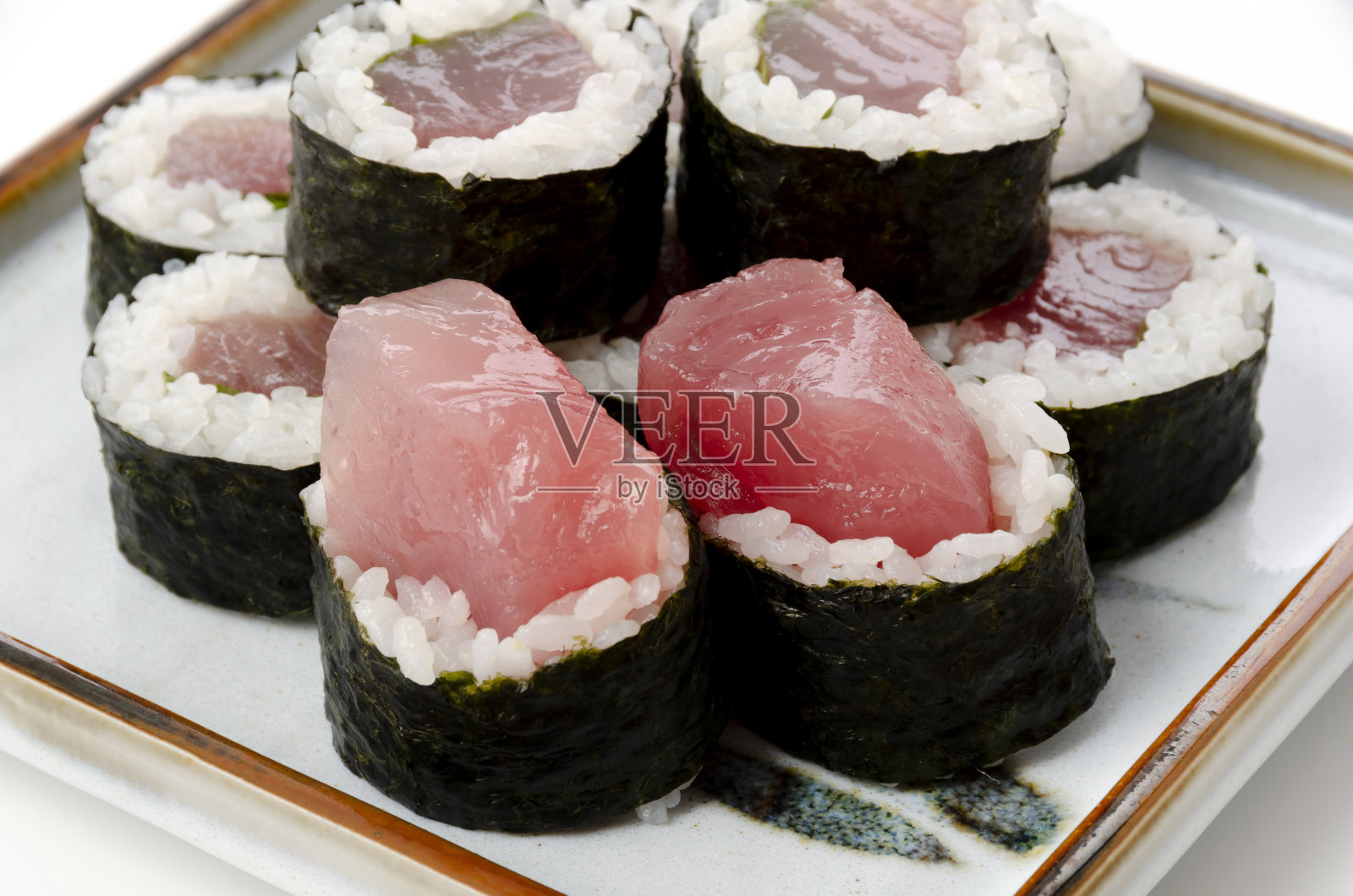 日本料理,Shiso Tekka-maki,金枪鱼卷寿司,照片摄影图片