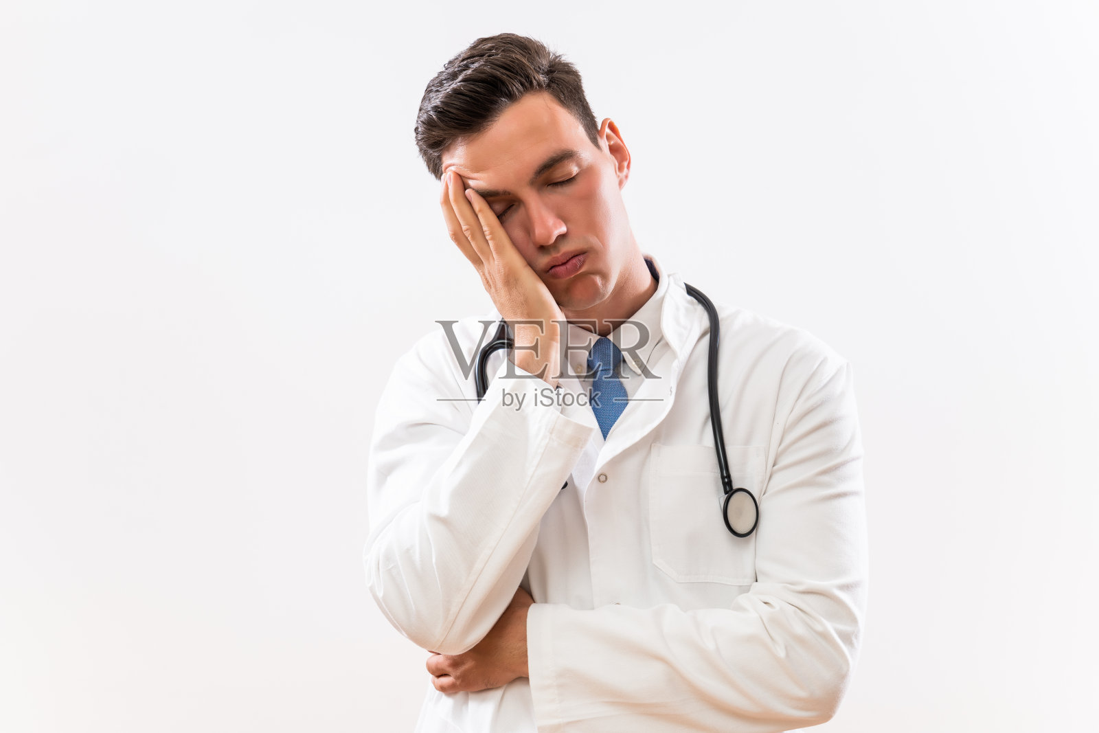 疲惫的医生照片摄影图片